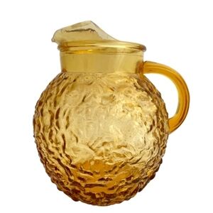 Vintage Anchor Hocking Amber Pitcher